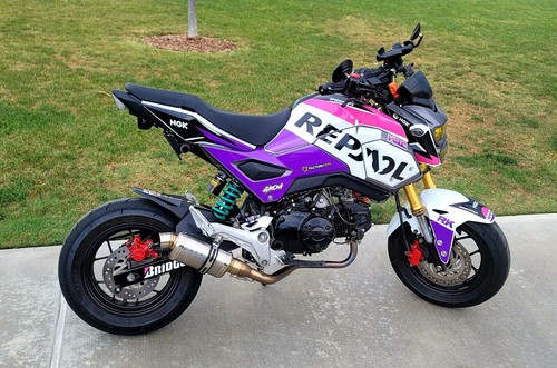 Pink repsol graphic sticker - pink,